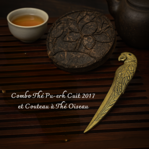 Combo Thé Pu-erh Cuit 2017 & Couteau à Thé Oiseau
