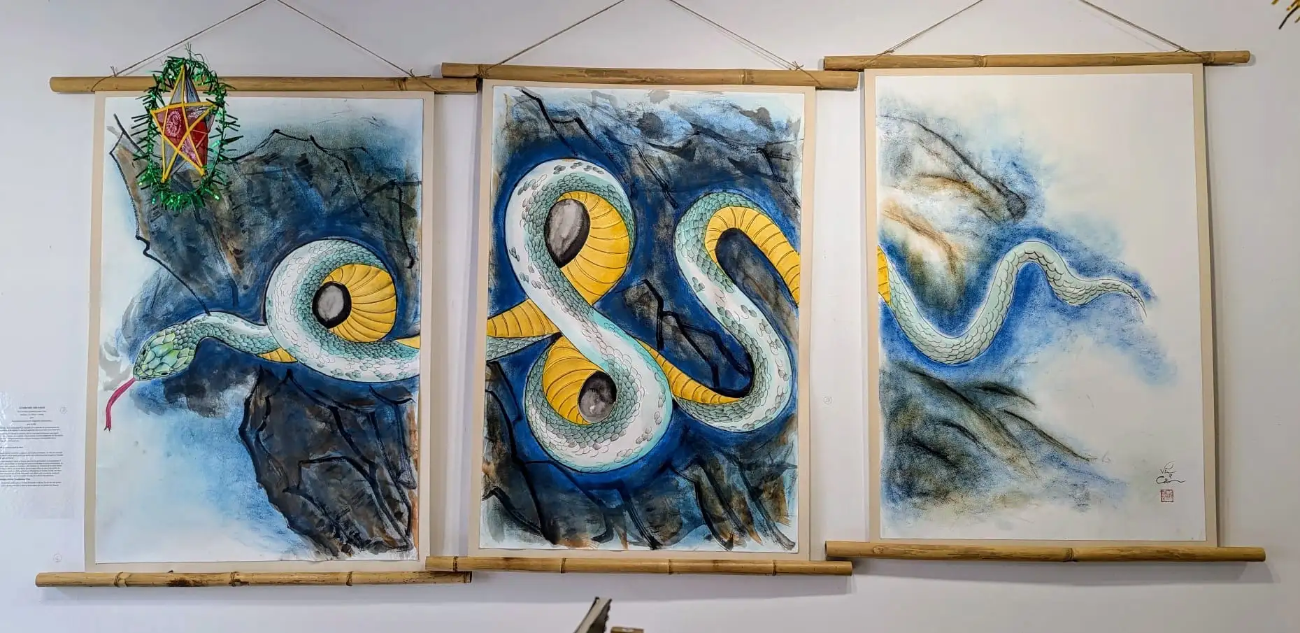 Cérémonie de clôture de l’exposition « Le Serpent des Vœux » à Trà Art