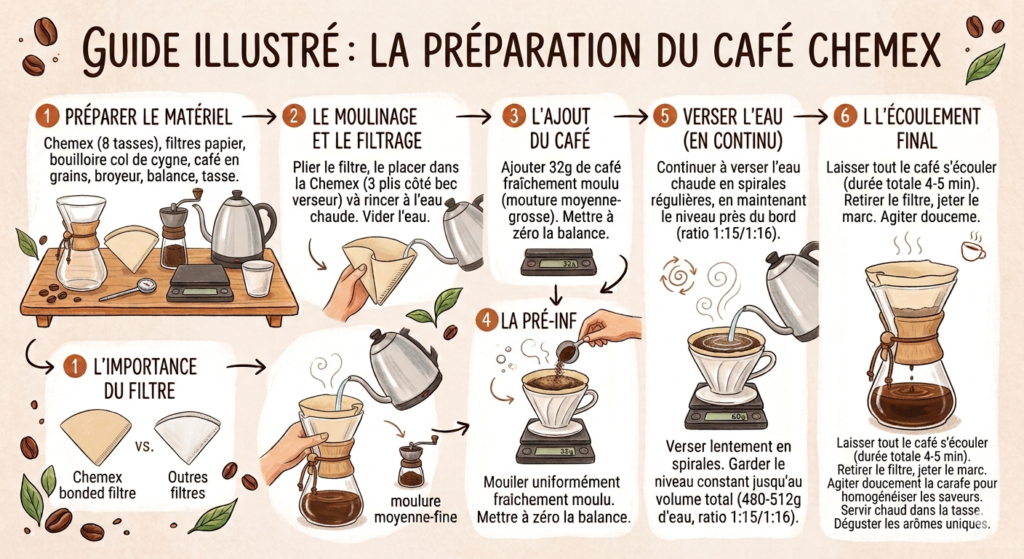 Comment bien préparer le café de spécialité à la maison ? 2 Pour over V60 - Les principales méthodes pour faire un café de spécialité à la maison
