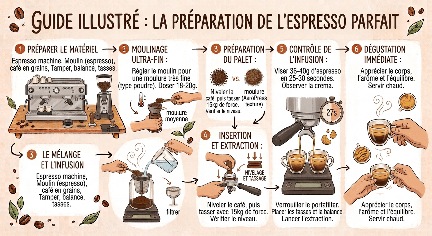 Comment bien préparer le café de spécialité à la maison ? 6 Espresso - Les principales méthodes pour faire un café de spécialité à la maison
